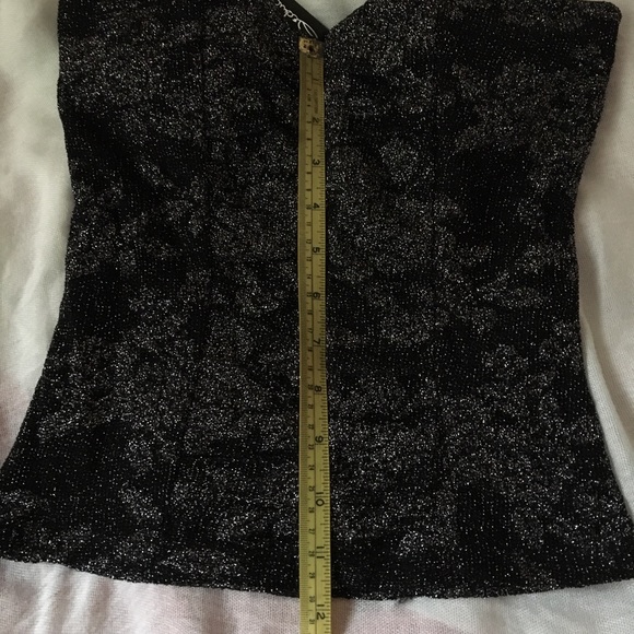 Sparkly padded tank top with zipper - size small - Picture 7 of 8